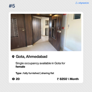 sharing room for rent in Ahmedabad on citynect app