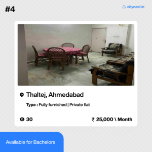 private flat for rent in Ahmedabad on citynect App