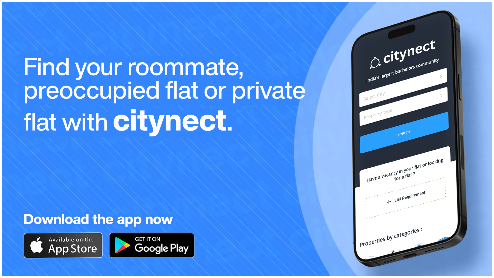 flat and flatmates Ahmedabad with citynect